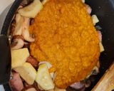 Foto del paso 4 de la receta Salteado de salchichas con calabacín y champiñones