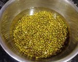 A picture of step 1 of Green Moong Dal Chaat.