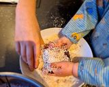 A picture of step 5 of Lamington cake from Down Under 🇦🇺 🦘.