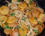 Foto langkah ke 4 dari resep Tofu jamur enoki.