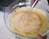 A picture of step 1 of Zebra cake.