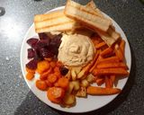 A picture of step 8 of Baked veggies & hummus 🥕🍠🥔.