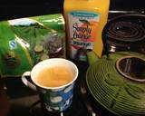 Hot Green Tea with Orange Mango Juice