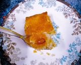 A picture of step 10 of Halawani Basbousa with Nuts 😋👌.