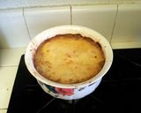 A picture of step 8 of Hamberger Cassorole aka Shephards Pie.