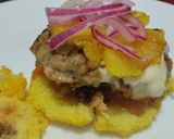 Foto del paso 10 de la receta: Arepa🫓burger🍔de pollo🥯🍗🍍🧀🧄