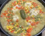 A picture of step 7 of Sweet Pepper Mexican Rice - Arroz Verde.