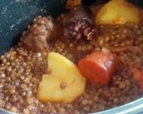 Foto del paso 9 de la receta: Lentejas con costillón, chorizo, butifarra negra y patata