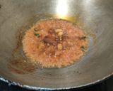 A picture of step 2 of Falahari Matar Paneer..