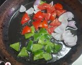 A picture of step 4 of Kadai Paneer Masala.