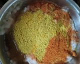 A picture of step 1 of Dum Gobhi with Aloo Matar.