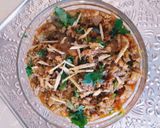 A picture of step 3 of Gobhi Gosht cauliflower meat.