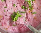 A picture of step 3 of Beetroot Raita.