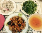 Hình bước làm 9 của món Khoai môn kho chay thập cẩm