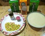 A picture of step 1 of Pista qulfi.