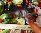 Foto langkah ke 3 dari resep Oseng Cumi Asin Cabe ijo.