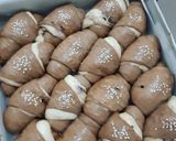 Foto langkah ke 7 dari resep Choco swirl buns.
