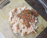 Foto del paso 3 de la receta: Albóndigas de salmón ahumado, surimi y langostinos