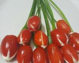 Foto del paso 8 de la receta: Tomates rellenos en ramo de tulipanes San Valentín