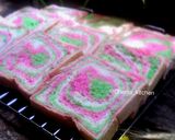Foto langkah ke 4 dari resep Roti tawar warna-warni (tanpa telur).