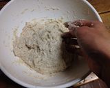 A picture of step 2 of No-knead slow-rise sourdough pizza dough.