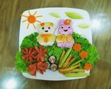 Hình bước làm 4 của món Cơm Bento của bé Cốm