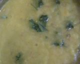 A picture of step 1 of Leftover Daal Bite With mayo veggy toppings.