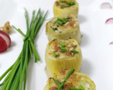 Foto del paso 9 de la receta: Fondos de alcachofa rellenos de queso manchego curado