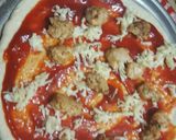 A picture of step 7 of Peri Peri Chicken Pizza🍕.