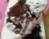 Foto langkah ke 7 dari resep Brownies Kukus No Telur No Mixer + Whipped Cream Sederhana.