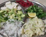A picture of step 1 of Green veggies wrap😊😊.