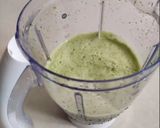A picture of step 4 of Mint leaves and lemon grass juice.