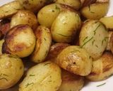 A picture of step 3 of Fluffy's fried potatoes.