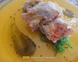 Foto del paso 8 de la receta: Canelón de bacalao desalado, con verduras y bechamel de mejillón