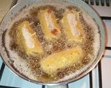 Sonkás-sajtos gombatekercs rántva recept fázis 3 fotója
