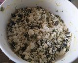 A picture of step 1 of Paneer and mint paratha.