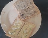 รูปขั้นตอนการทำที่ 3 ของ Vegan Garlic& Black Garlic Bread ขนมปังกระเทียมสด & ดำ เนียมหูเส