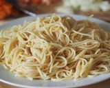 Foto langkah ke 6 dari resep Spageti carbonara keju Turki.