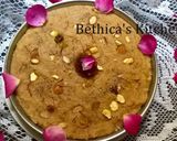 A picture of step 8 of Gulkand Sooji Halwa.