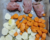 Foto del paso 3 de la receta: Rollitos de pavo rellenos, patatas y zanahorias al perejil