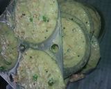 A picture of step 6 of Rava vegetables idli.
