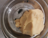 A picture of step 2 of Shreefal Mava modak.