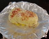 A picture of step 21 of Stuffed Chicken Breasts with Cheese, Poblano Peppers and Pastram.