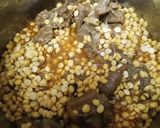 A picture of step 2 of Daal gosht.