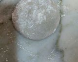 A picture of step 1 of Bajre ki roti.