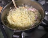 Une image de l'étape 12 de Sauce fromagère au jambon, champignons, câpres et deux fromages (pour pâtes).