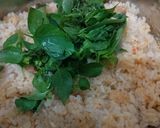 Foto langkah ke 5 dari resep Nasi Bakar Cumi Asin.