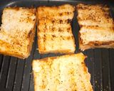 A picture of step 1 of 3 ingredient sandwich.