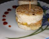 A picture of step 3 of Idli burger.