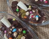 عکس مرحله 1 از دستور دسر یخچالی شکولاتی